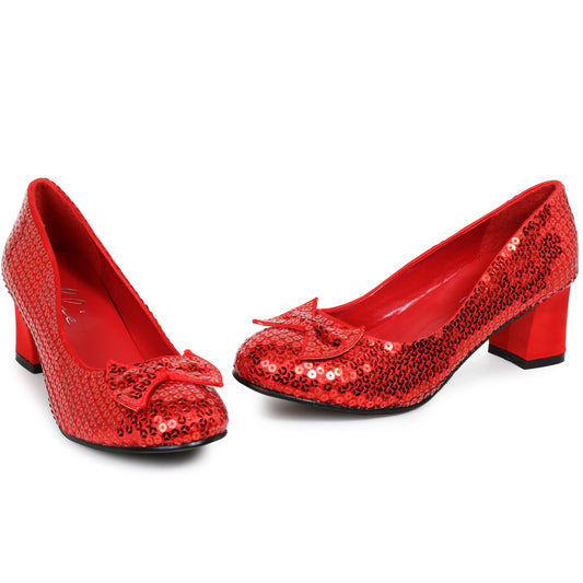 203-JUDY Ellie Shoes 2" Heel Women Sequined Shoe. 2 INCH HEEL