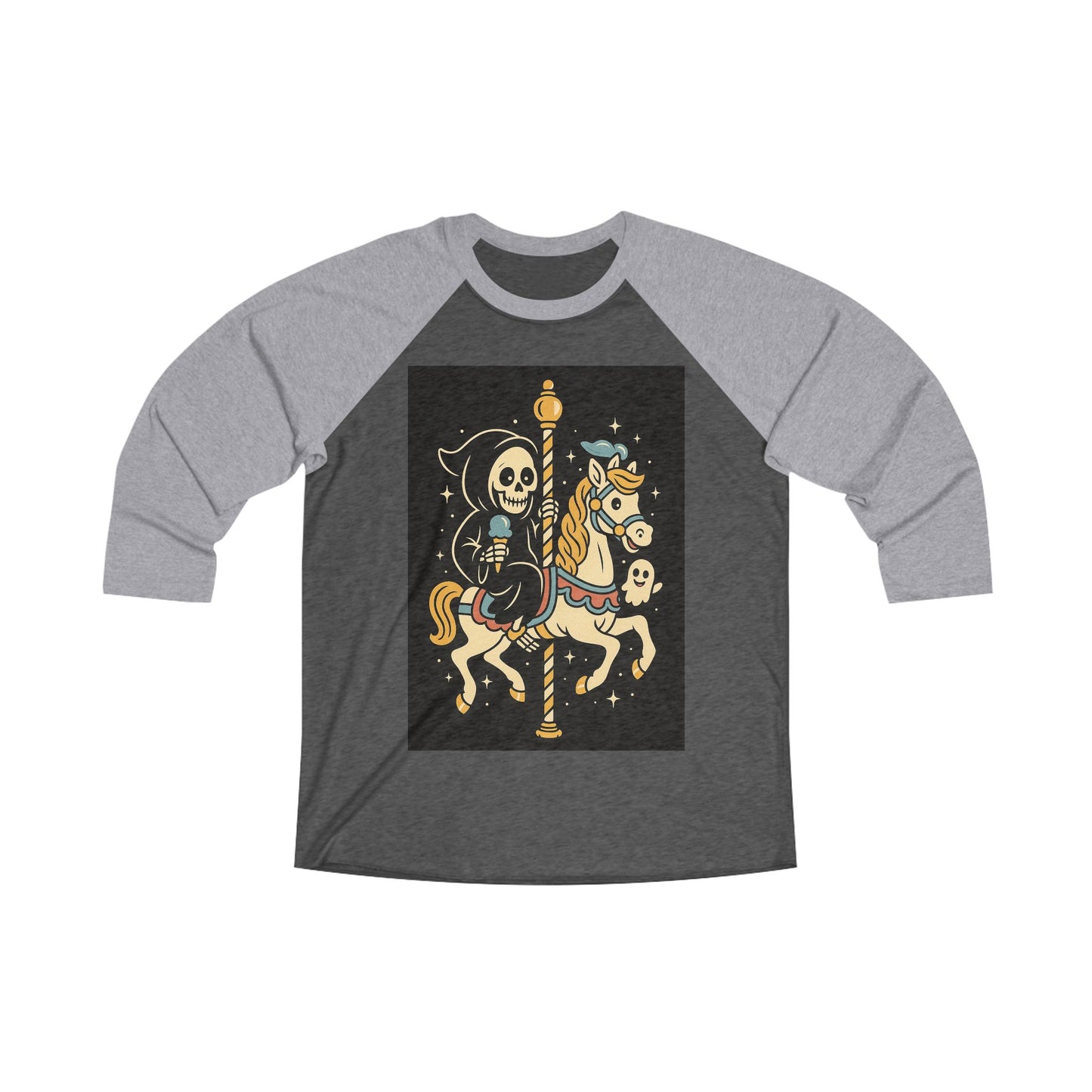 Death at the Carousel Raglan Tee