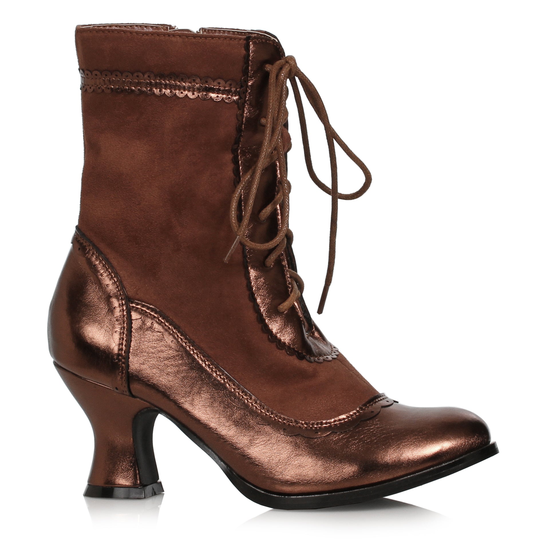 253-KITTY Ellie Shoes 2.5"” Heel Women’s Victorian Boot ANKLE BOOT 2 INCH HEEL