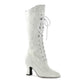 253-REBECCA Ellie Shoes 2.5" Heel Boot with Lace. 2 INCH HEEL KNEE HIGH