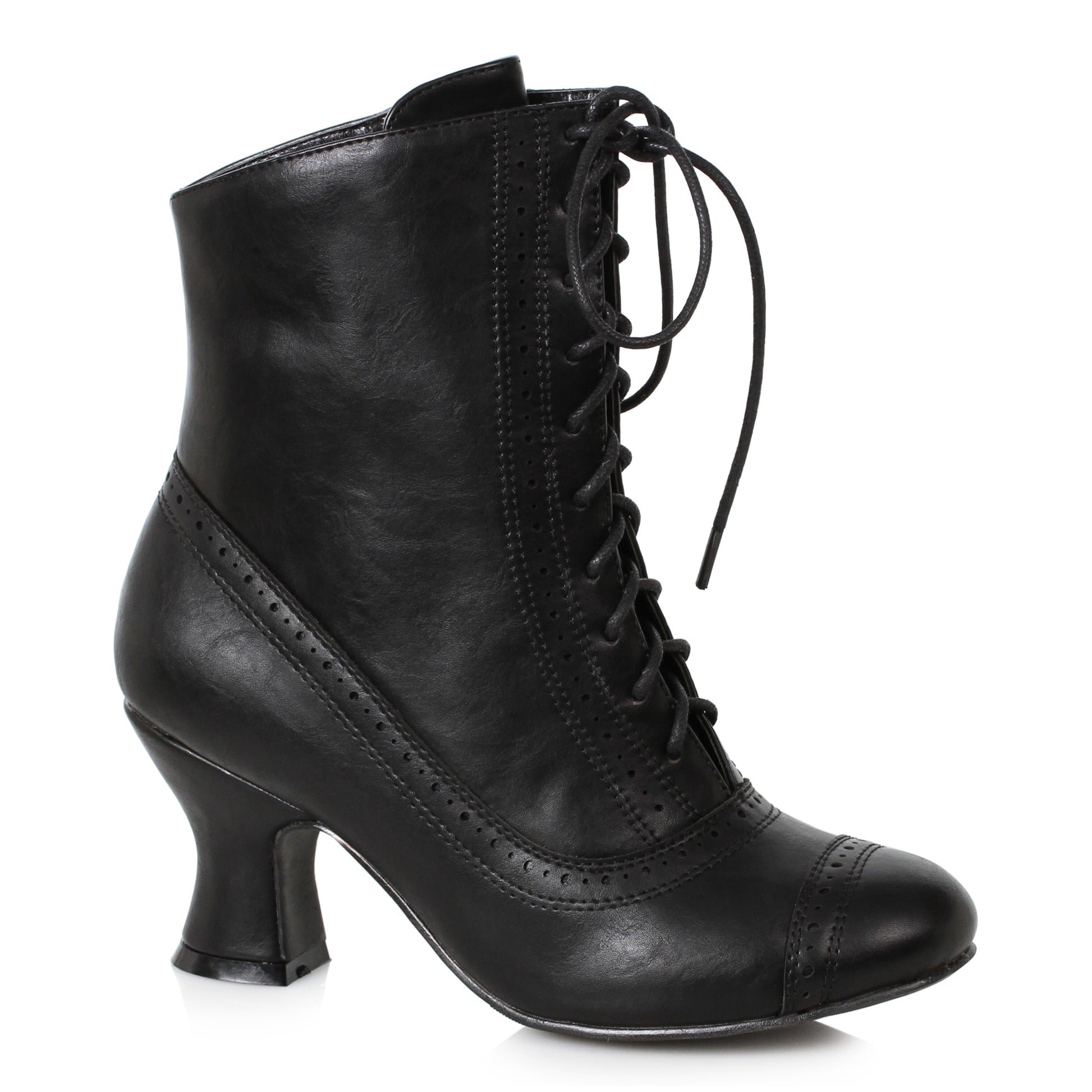 253-SARAH Ellie Shoes 2.5" Heel Victorian Bootie ANKLE BOOT 2 INCH HEEL