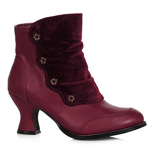 253-VIOLA Ellie Shoes 2.5" Heel Victorian Bootie ANKLE BOOT 2 INCH HEEL