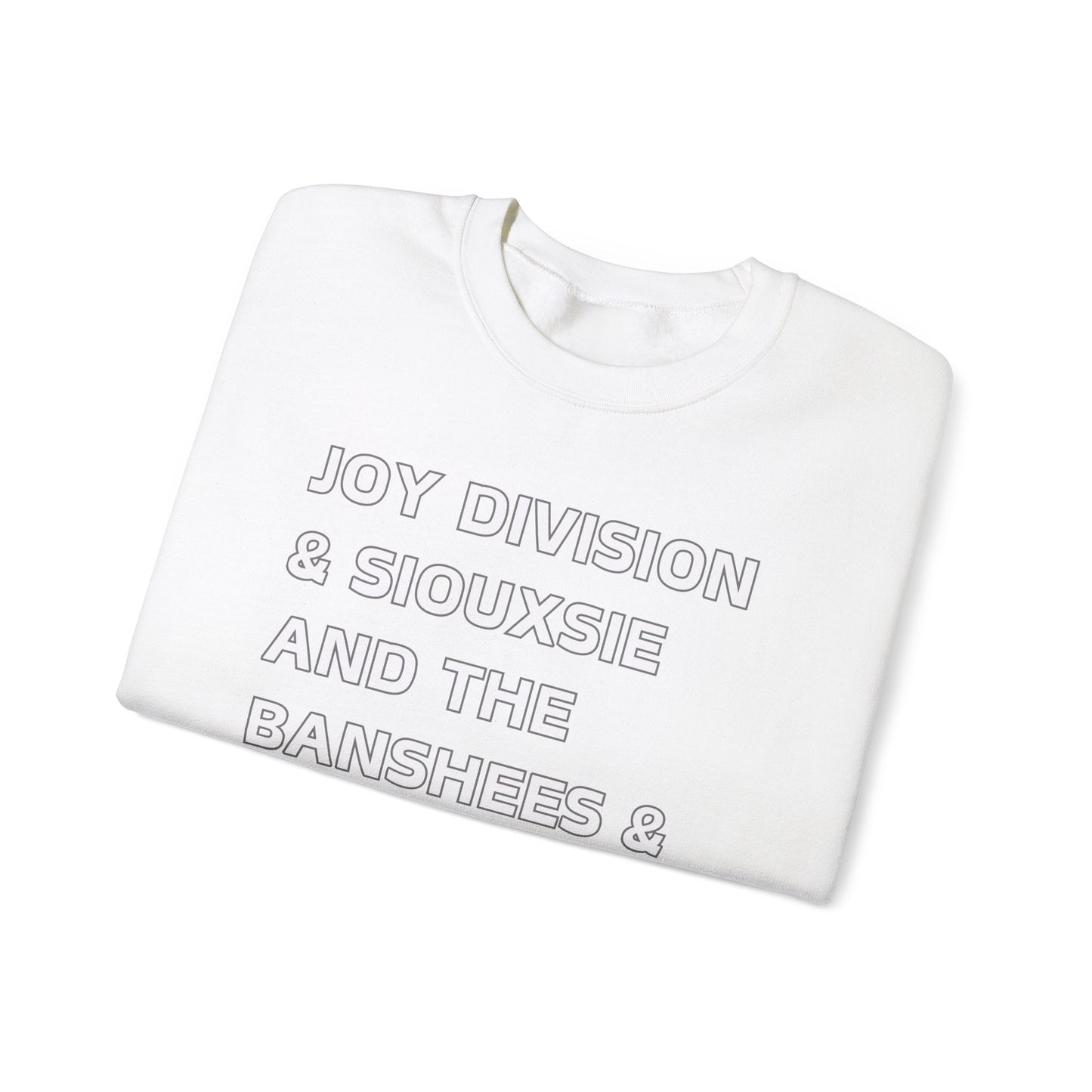 Vintage Goth Band Sweatshirt - Joy Division & The Cure Inspired Unisex Crewneck