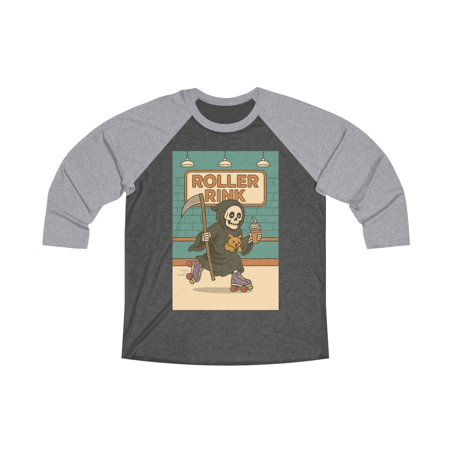 Death at the Roller Rink Raglan Tee