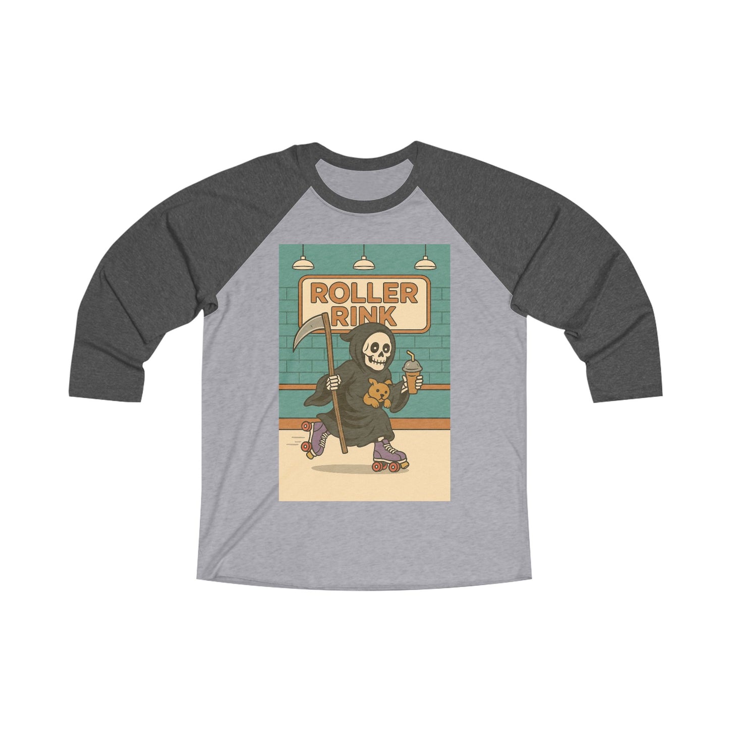 Death at the Roller Rink Raglan Tee