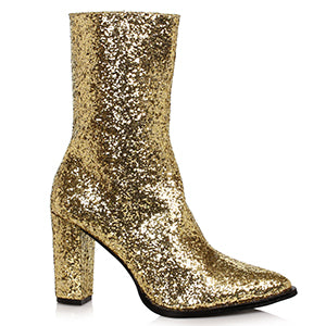 325-FRESCA 3" Womens Glitter Gogo Calf Boot