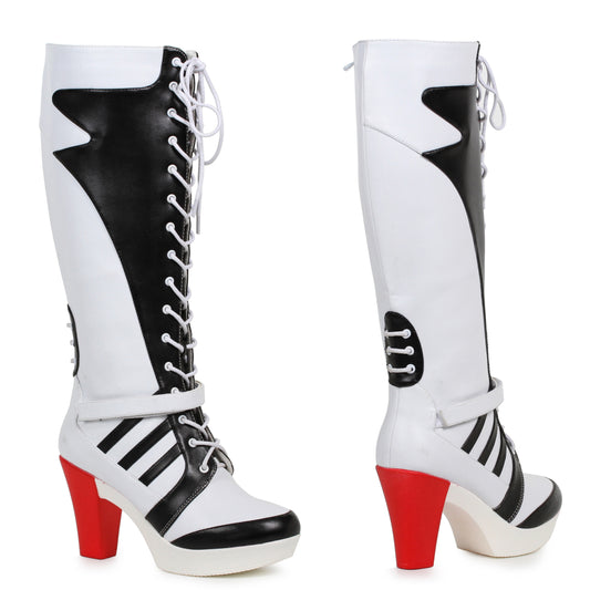 329-SQUAD Ellie Shoes 3" Womens Ankle Boot 3 INCH HEEL KNEE HIGH