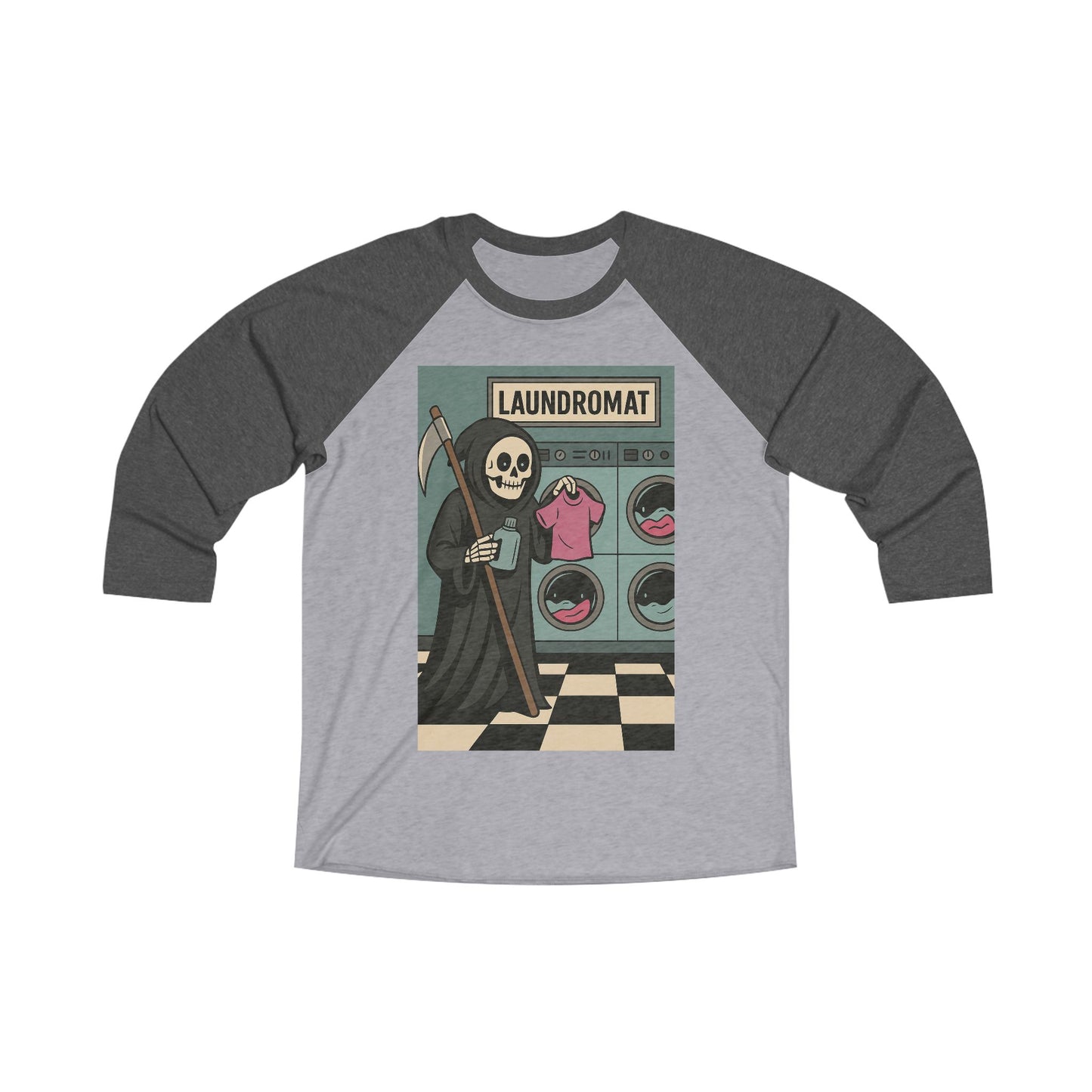 Death at the Laundromat Raglan Tee
