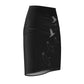 Raven Flock Gothabilly Pencil Skirt