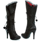 400-GOTHIKA Ellie Shoes 4" Satin Knee High Boot. Women 4 INCH HEEL KNEE HIGH