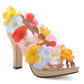 402-LUAU Ellie Shoes 4" Heel Sandal W/ Flower 4 INCH HEEL SALES 4 IN