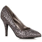 411-SHIMMER Ellie Shoes 4" Glamorous Glitter Pump VINTAGE/RE 4 INCH HEEL PUMPS