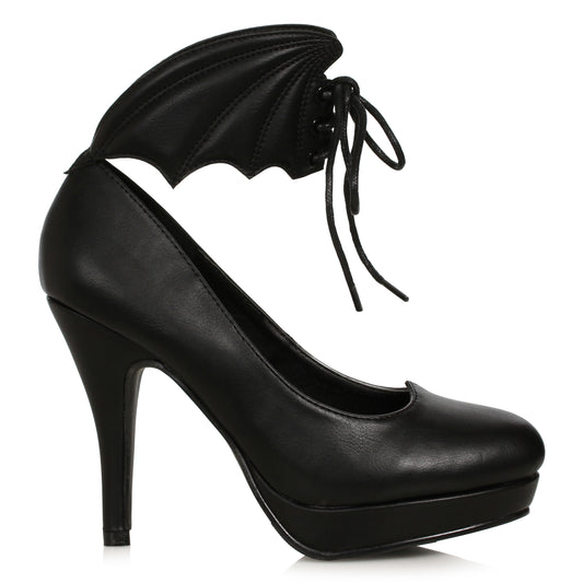 414-WINGS Ellie Shoes 4" Pump with Bat Wing Detail 4 INCH HEEL