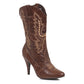 418-COWGIRL 4" Heel Ankle Cowgirl Boot.