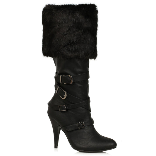 418-GRETA Ellie Shoes 4" Heel Women's Warrior Boot 4 INCH HEEL KNEE HIGH