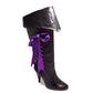 418-PIRATE Ellie Shoes 4" Heel Pirate Boot W/3 Ribbons 4 INCH HEEL KNEE HIGH
