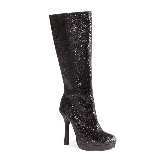 421-ZARA Ellie Shoes 4" Knee-High Boot with Glitter. Womens. EXTENDED S 4 INCH HEEL KNEE HIGH