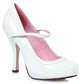 423-BABYDOLL Ellie Shoes 4"Patent Mary Jane With 1Concealed Platform. 4 INCH HEEL PUMPS