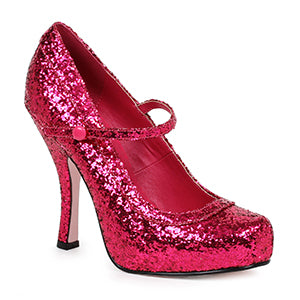 423-CANDY 4" Glitter Mary Jane With 1Concealed Platform.