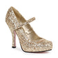 423-CANDY 4" Glitter Mary Jane With 1Concealed Platform.