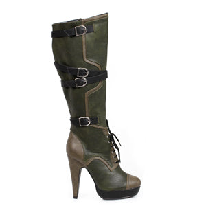 426-COMBAT 4" Knee High Boot. Women