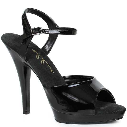 521-JULIET-W Ellie Shoes 5"  Heel  Wide Width Sandal. COMPETITIO EXTENDED S 5 INCH HEEL