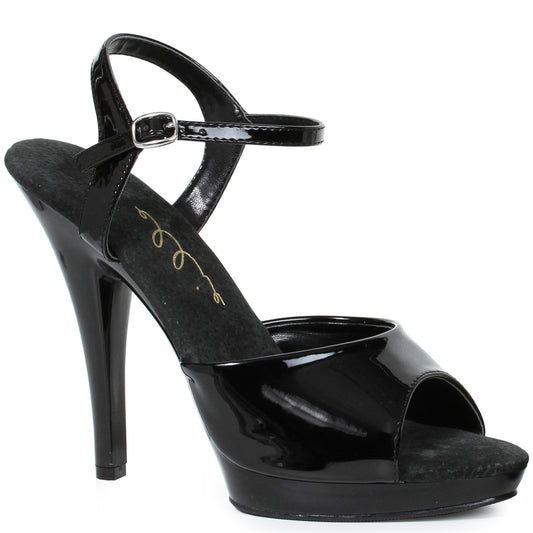 521-JULIET-W Ellie Shoes 5"  Heel  Wide Width Sandal. COMPETITIO EXTENDED S 5 INCH HEEL