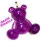 Grape Sparkle Resin Bear