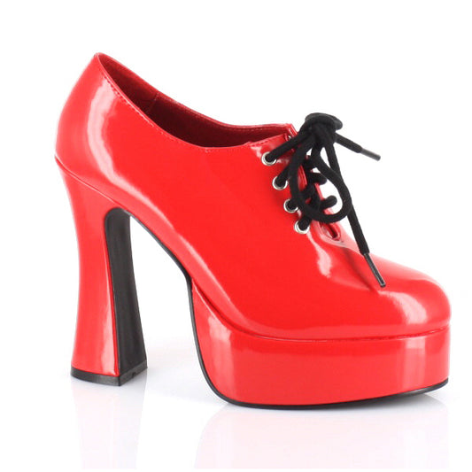 557-AMBER Ellie Shoes 5.5" Chunky Heel Oxford. 5 INCH HEEL SALES 5 IN