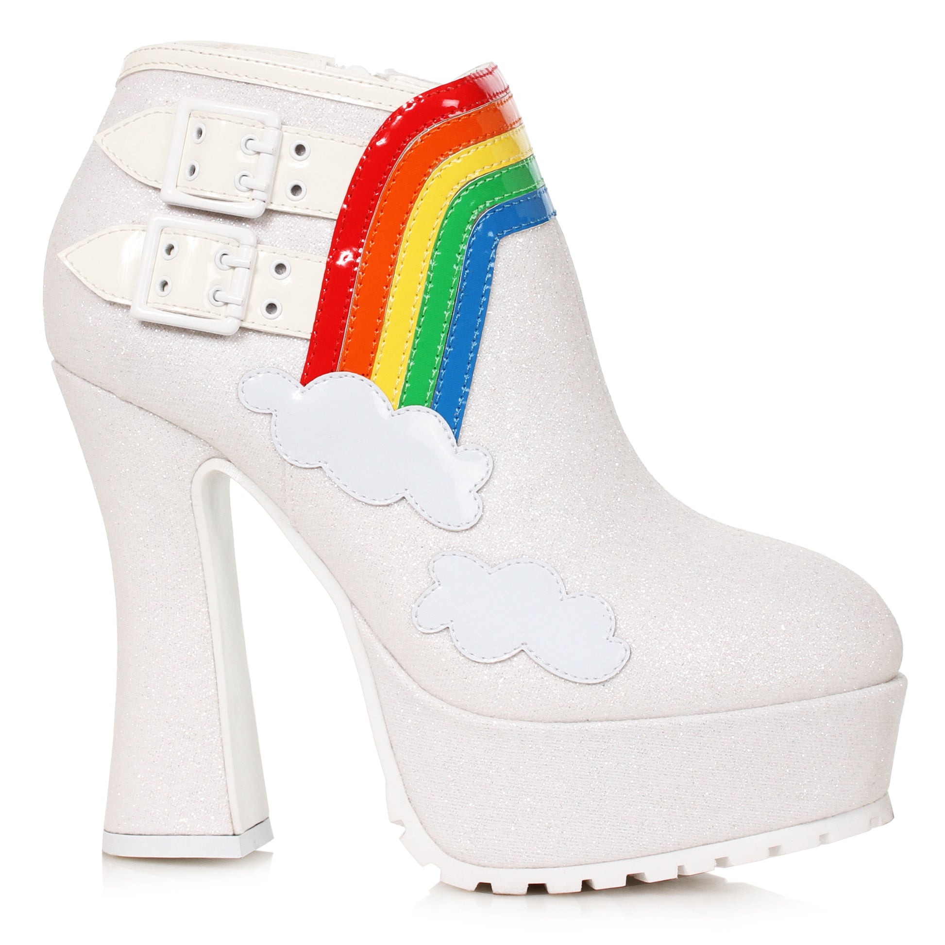 557-CHERUB Ellie Shoes 5.5" Chunky Heel Women's Bootie FESTIVAL 5 INCH HEEL