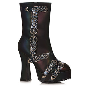557-MANDY 5.5"Heel Ankle Boot with Metal Decor