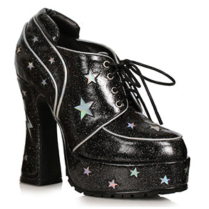 557-STARDUST 5.5" Heel Glitter PU with Stars Shoe