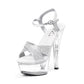 601-JANIE Ellie Shoes 6" Heel Glitter Sandal. 6 INCH HEEL SALES 6 IN