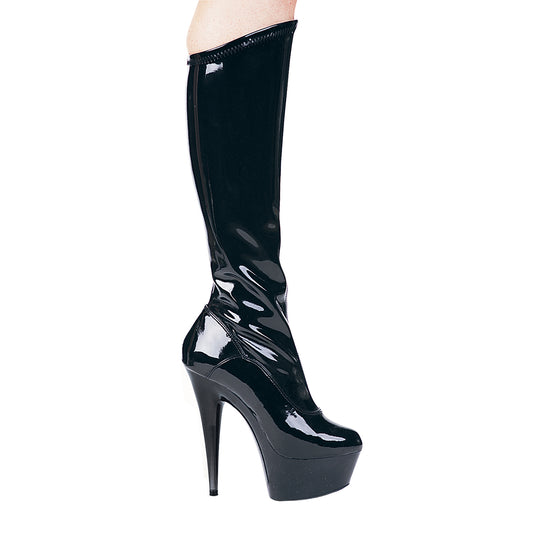 609-EMMA Ellie Shoes 6" Pointed Stiletto Stretch Knee Boot W/Zipper. 6 INCH HEEL KNEE HIGH SALES 6 IN