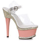 649-ANGEL Ellie Shoes 6" Heel W/Textured  Platform & Rhinestone Accents 