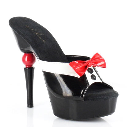 673-TUX Ellie Shoes 6" Heel Tux Mule. 6 INCH HEEL SALES 6 IN