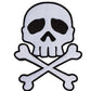 Skull Cross Bones White Patch