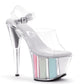 709-GLITTER Ellie Shoes 7" Pointed Stiletto Sandal W/Glitter In Platform. 7 INCH HEEL