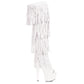 709-SEQUOIA Ellie Shoes 7" Heel Thigh High Boot With Fringe 7 INCH HEEL THIGH HIGH