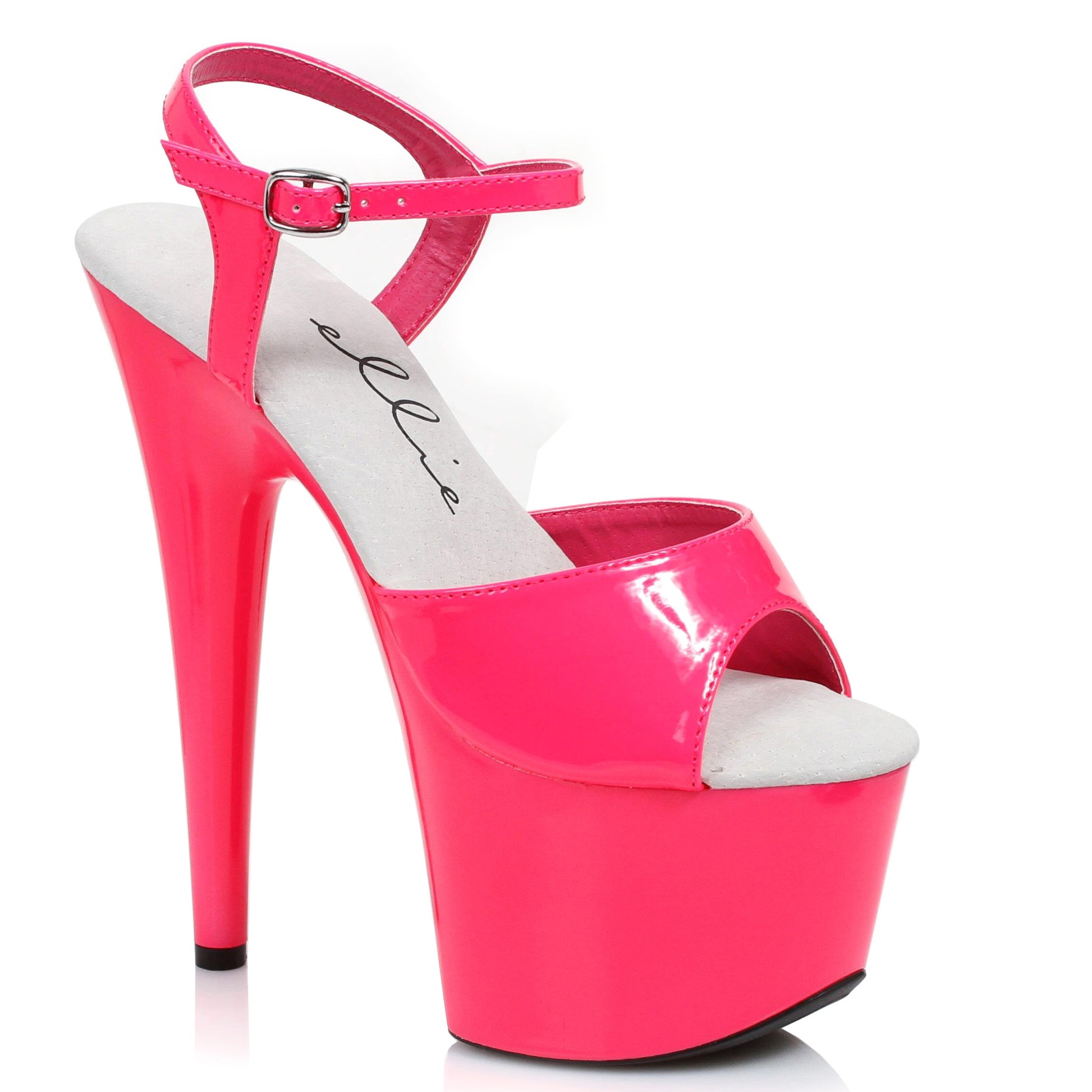 709-SOLARIS Ellie Shoes 7" Neon Stiletto Sandal. 7 INCH HEEL SALES 7 &