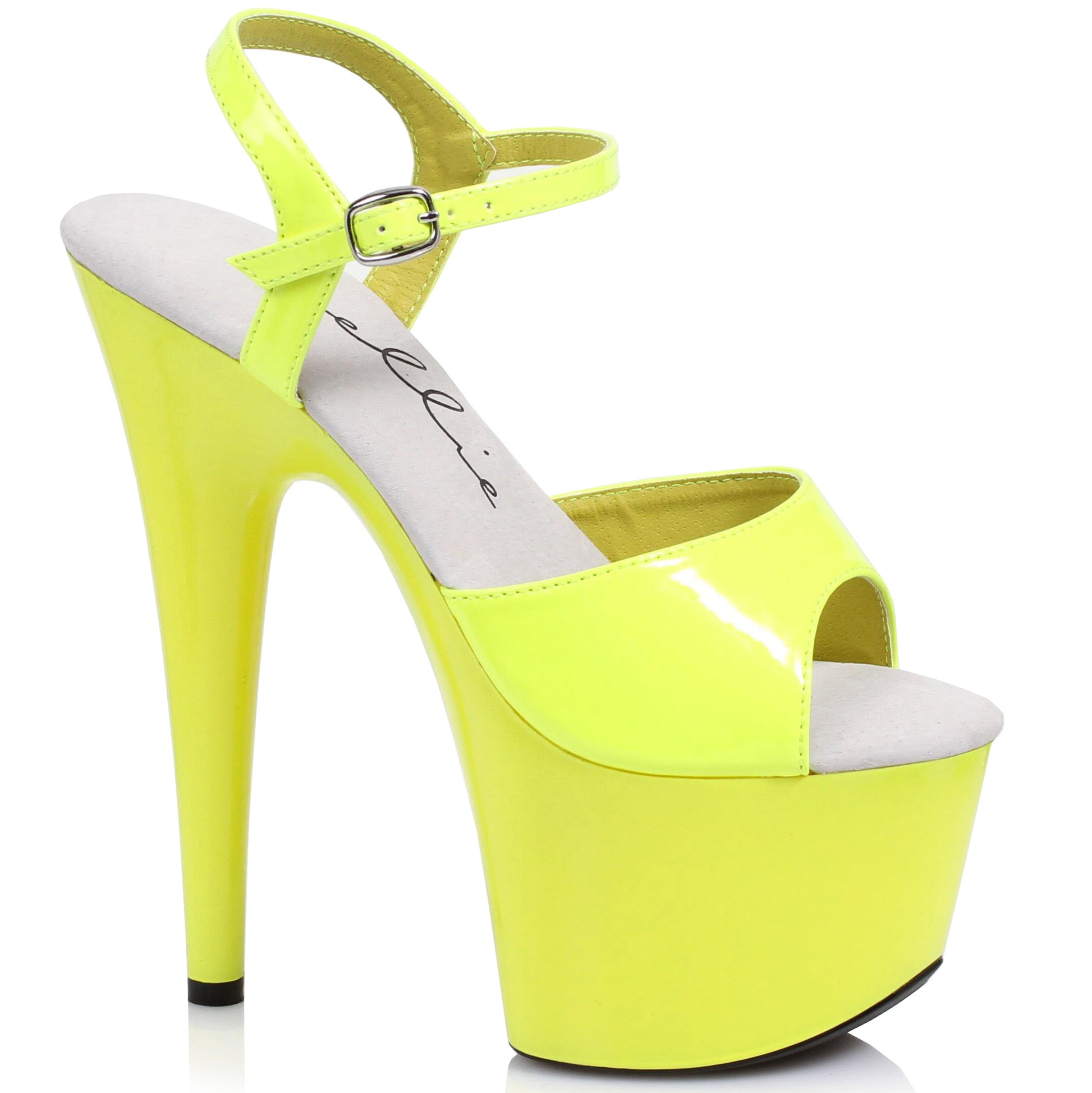 709-SOLARIS Ellie Shoes 7" Neon Stiletto Sandal. 7 INCH HEEL SALES 7 &