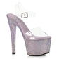 709-ZIAMOND 7" Stiletto With Multi-color Rhinestone Platform