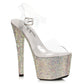 709-ZIAMOND Ellie Shoes 7" Stiletto With Multi-color Rhinestone Platform 7 INCH HEEL