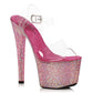 709-ZIAMOND 7" Stiletto With Multi-color Rhinestone Platform