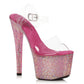 709-ZIAMOND Ellie Shoes 7" Stiletto With Multi-color Rhinestone Platform 7 INCH HEEL