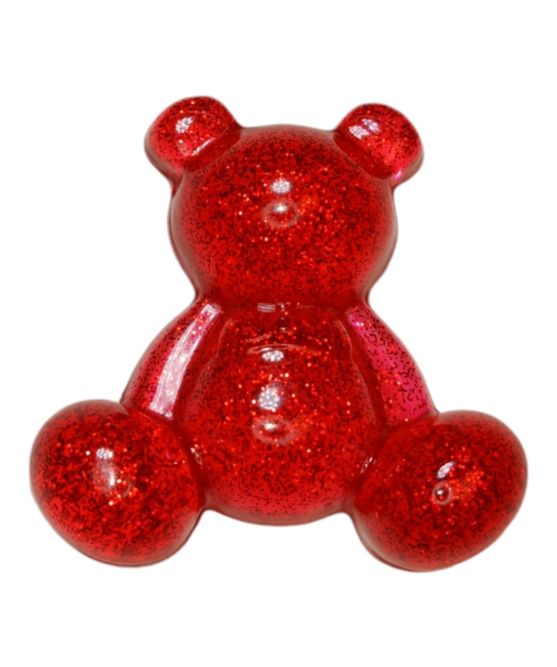 Cherry Sparkle Resin Bear