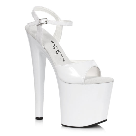 821-JULIET Ellie Shoes 8" Heel Sandal. EXTENDED S 7 INCH HEEL