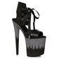 850-BRAXTON 8" Stiletto With Ombre Glitter Platform