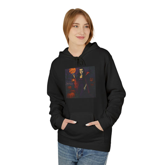 Vintage Lady Vampire Graphic Hoodie