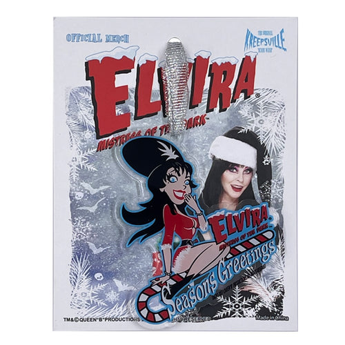 Elvira Candy Cane Acrylic Ornament